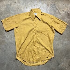 Vintage 60s Towncraft Yellow Collar Tuck In Shirt
